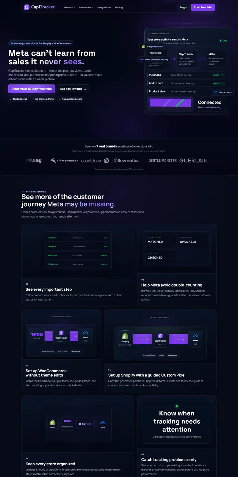 CapiTracker website