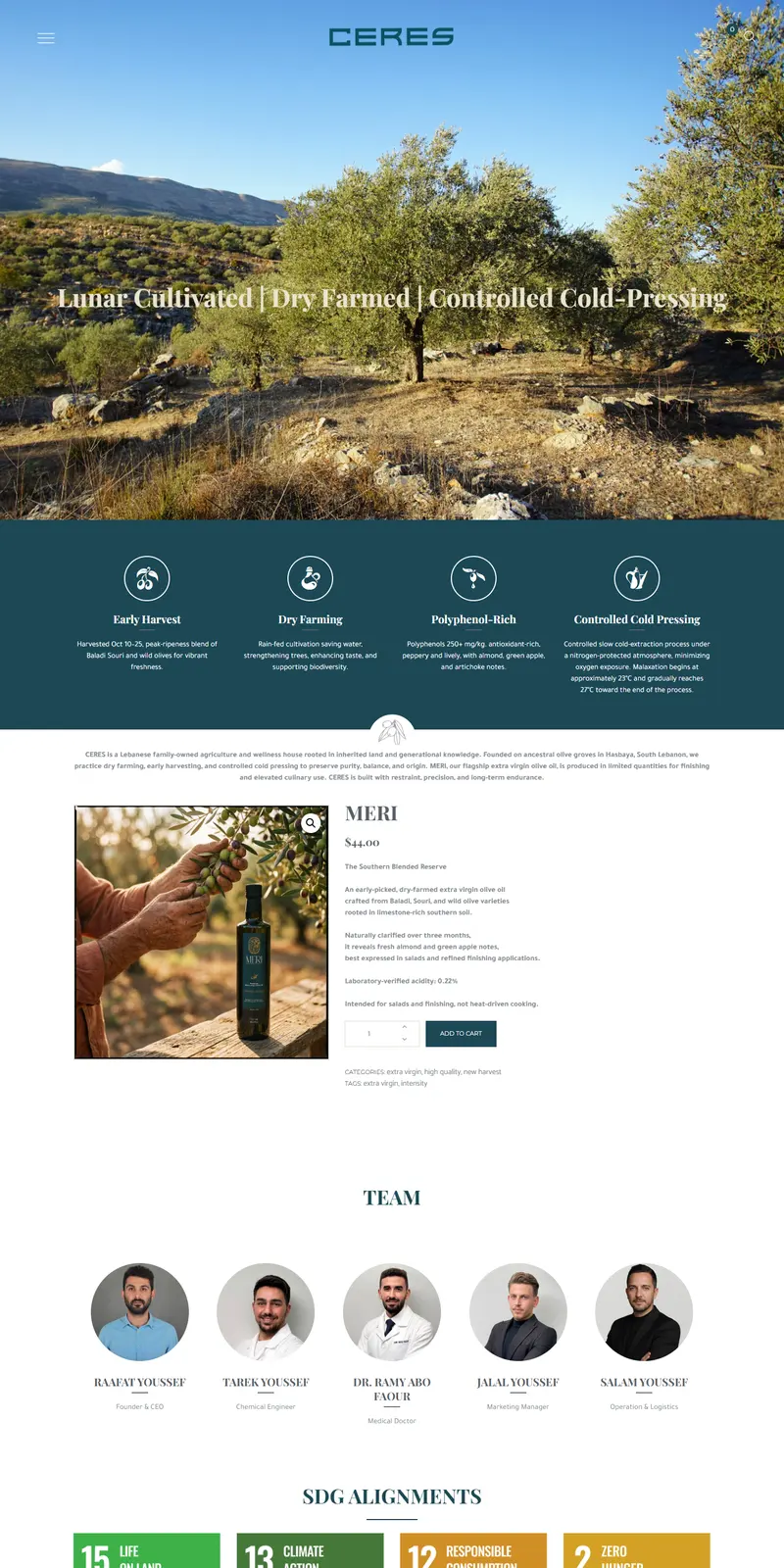 Ceres Lebanon website