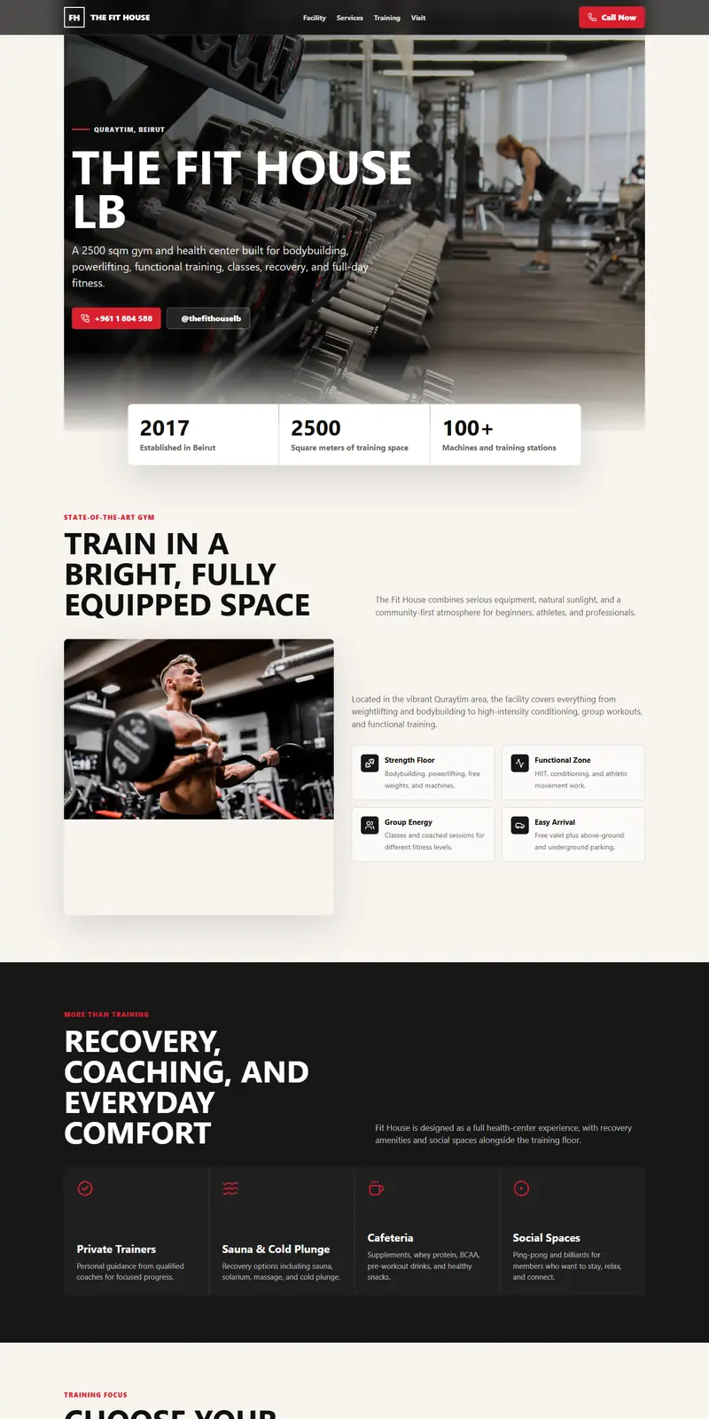 The Fit House LB website