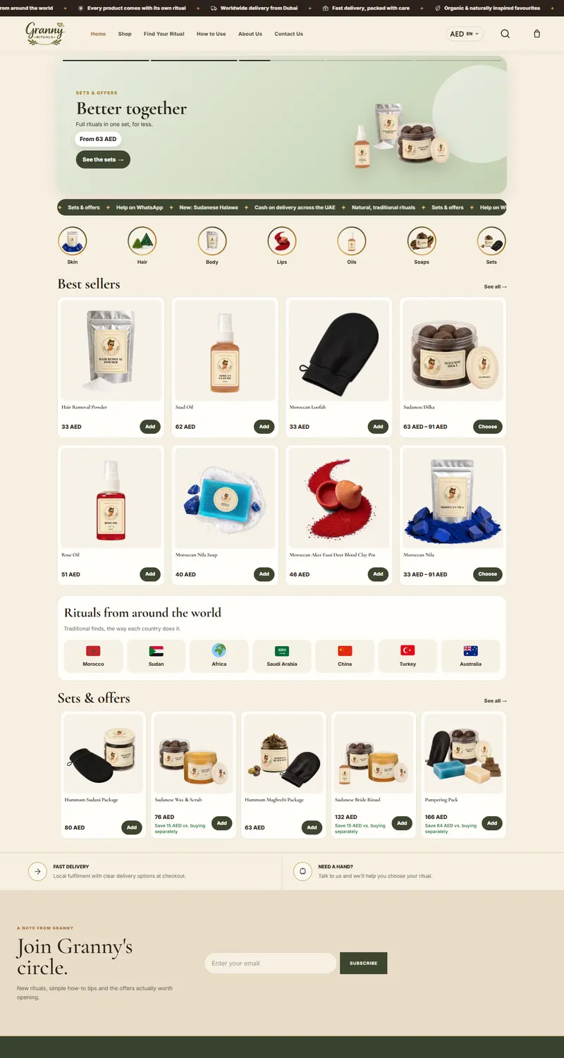 Granny Rituals website